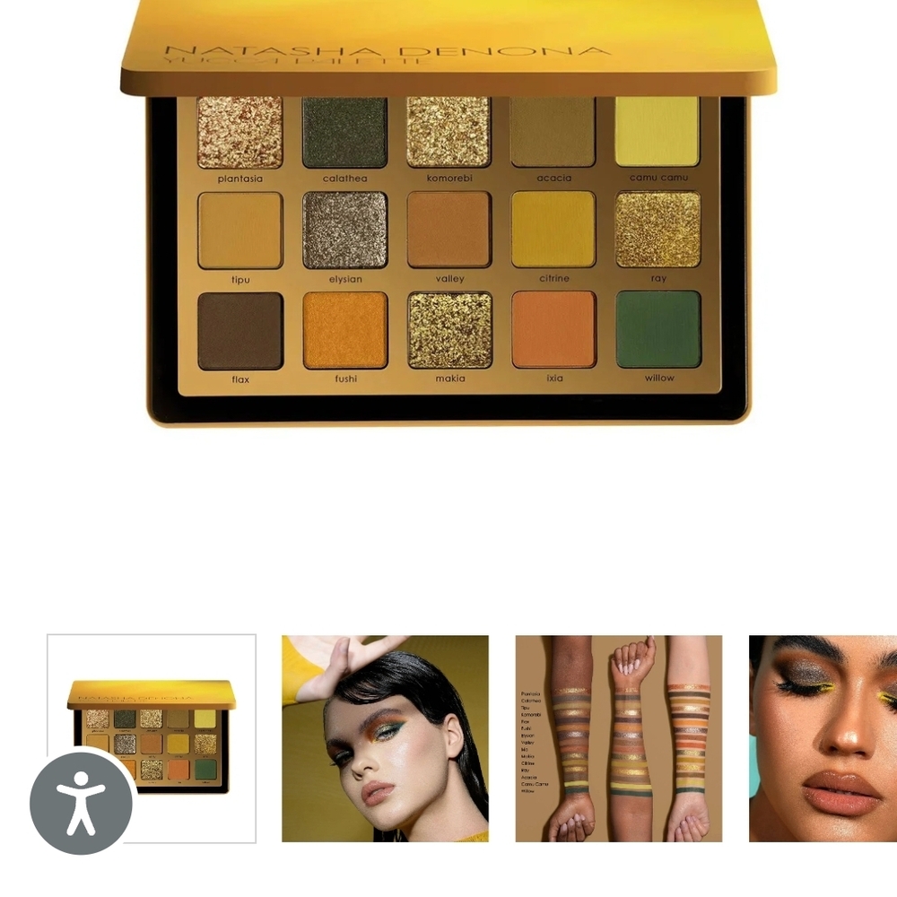 Natasha Denona Glamorous Gold and Green Eyeshadow Palette
